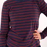 Danefae Danefae - danebasic merry ls tee - dark cherry/dark navy