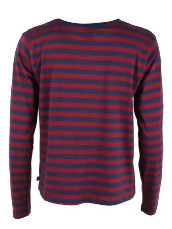 Danefae Danefae - danebasic merry ls tee - dark cherry/dark navy