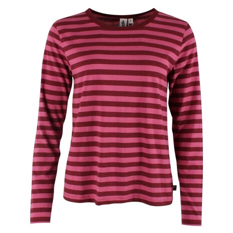 Danefae Danefae - danebasic merry ls tee - dark cherry/berry compote