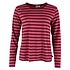 Danefae - danebasic merry ls tee - dark cherry/berry compote