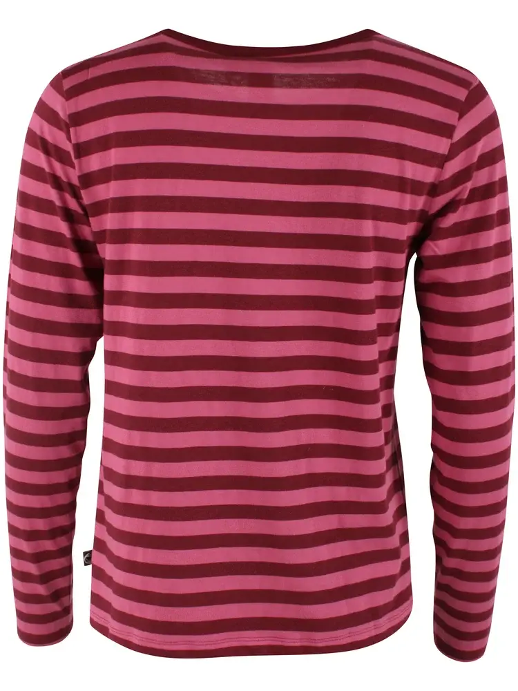 Danefae Danefae - danebasic merry ls tee - dark cherry/berry compote
