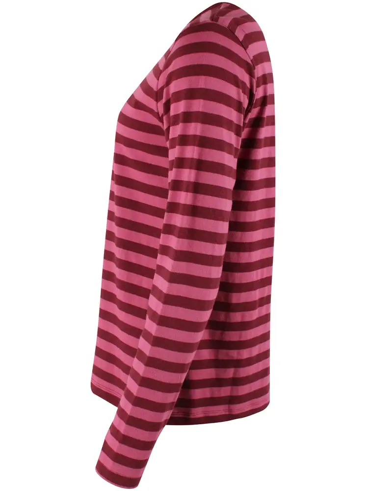 Danefae Danefae - danebasic merry ls tee - dark cherry/berry compote