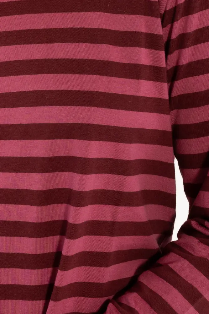 Danefae Danefae - danebasic merry ls tee - dark cherry/berry compote
