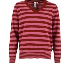Danefae Danefae - danenote merino wool sweater - berry compote/chili