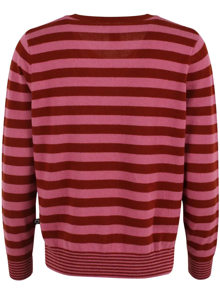 Danefae Danefae - danenote merino wool sweater - berry compote/chili