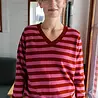 Danefae Danefae - danenote merino wool sweater - berry compote/chili