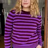 Danefae Danefae - daneletter merino wool sweater - purple/dark wine Danefae Danefae - daneletter merino wool sweater - purple/dark wine