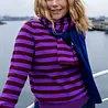 Danefae Danefae - daneletter merino wool sweater - purple/dark wine Danefae Danefae - daneletter merino wool sweater - purple/dark wine