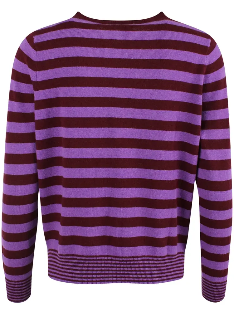 Danefae Danefae - daneletter merino wool sweater - purple/dark wine Danefae Danefae - daneletter merino wool sweater - purple/dark wine