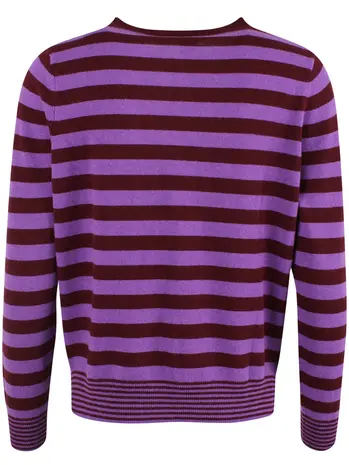 Danefae Danefae - daneletter merino wool sweater - purple/dark wine Danefae Danefae - daneletter merino wool sweater - purple/dark wine
