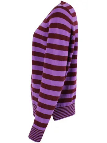 Danefae Danefae - daneletter merino wool sweater - purple/dark wine Danefae Danefae - daneletter merino wool sweater - purple/dark wine