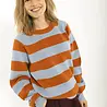 Danefae Danefae - danerelation chunky merino wool sweater - porcelaine/chili Danefae Danefae - danerelation chunky merino wool sweater - porcelaine/chili