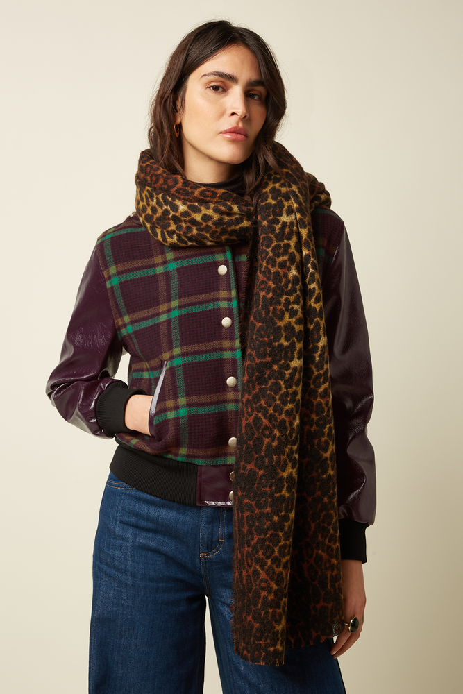 King Louie King Louie - fargo scarfs - cognac orange King Louie King Louie - fargo scarfs - cognac orange