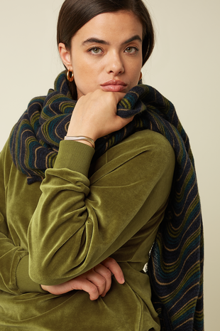 King Louie King Louie - jefferson scarf - evening blue King Louie King Louie - jefferson scarf - evening blue