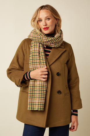 King Louie King Louie - houndstooth scarf - spicy brown King Louie King Louie - houndstooth scarf - spicy brown