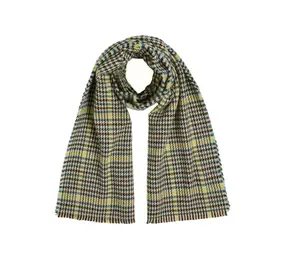 King Louie King Louie - houndstooth scarf - spruced green