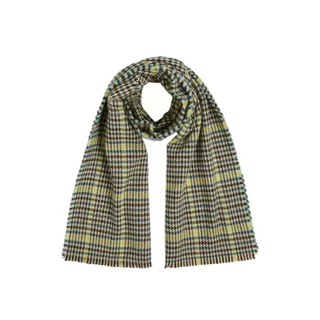King Louie King Louie - houndstooth scarf - spruced green