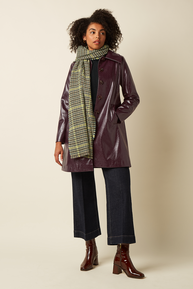 King Louie King Louie - houndstooth scarf - spruced green