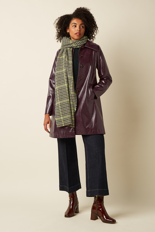 King Louie King Louie - houndstooth scarf - spruced green