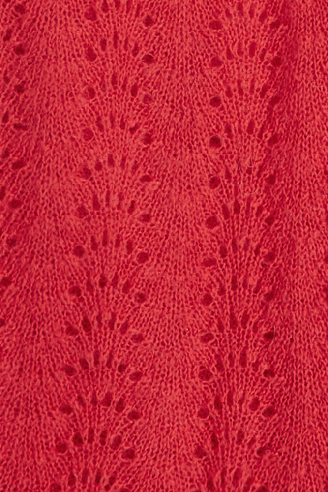 King Louie King Louie - scarf ajour carre - fire red King Louie King Louie - scarf ajour carre - fire red