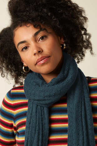King Louie King Louie - scarf ajour carre - pine green King Louie King Louie - scarf ajour carre - pine green