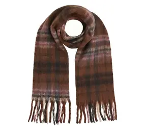 King Louie King Louie - check scarf - rum brown