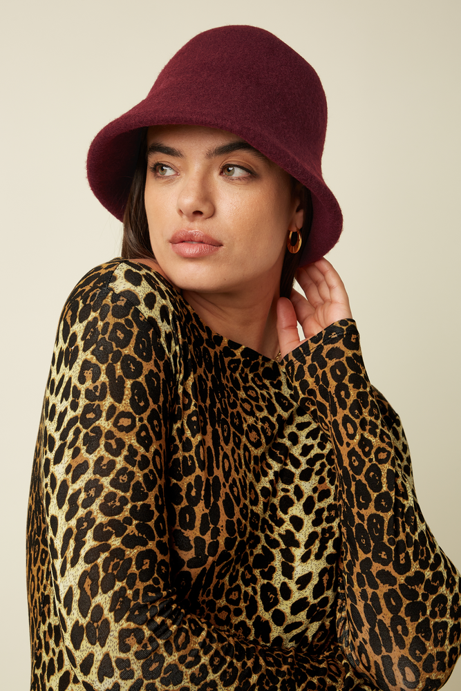 King Louie King Louie - cloche hat - porto red King Louie King Louie - cloche hat - porto red