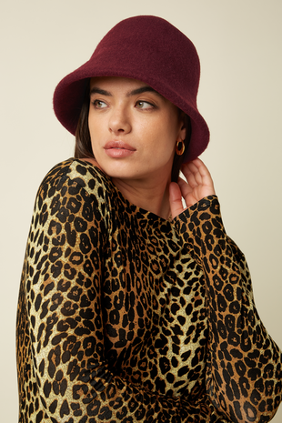 King Louie King Louie - cloche hat - porto red King Louie King Louie - cloche hat - porto red