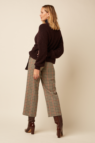 King Louie King Louie - federica pants basso check - marzipan King Louie King Louie - federica pants basso check - marzipan