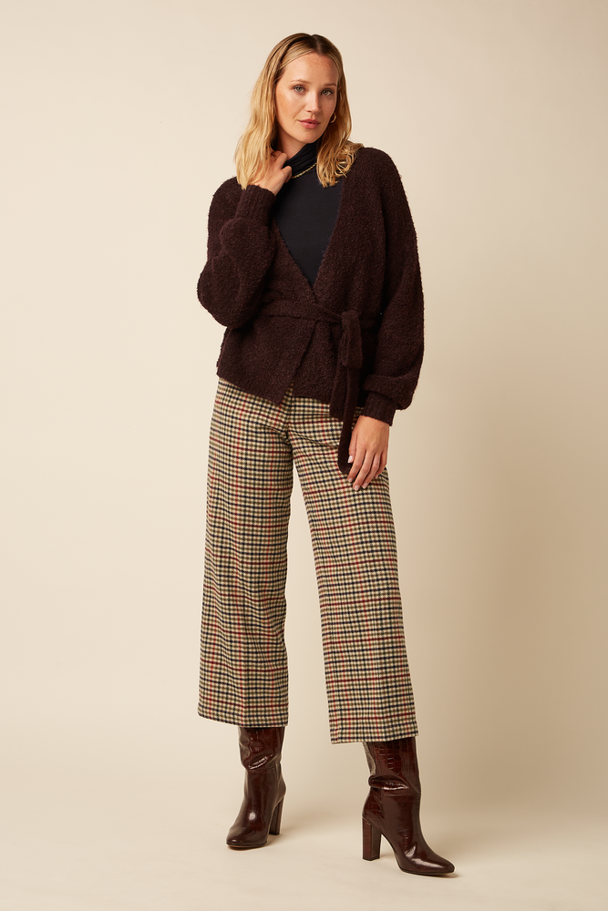 King Louie King Louie - federica pants basso check - marzipan King Louie King Louie - federica pants basso check - marzipan