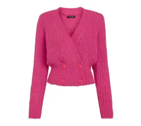 King Louie King Louie - fiora cardi hollow - neon pink King Louie King Louie - fiora cardi hollow - neon pink