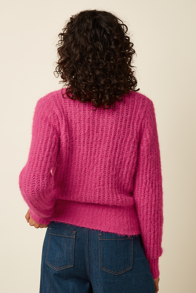 King Louie King Louie - fiora cardi hollow - neon pink King Louie King Louie - fiora cardi hollow - neon pink