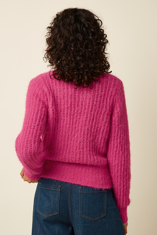 King Louie King Louie - fiora cardi hollow - neon pink King Louie King Louie - fiora cardi hollow - neon pink