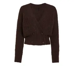 King Louie King Louie - fiora cardi hollow - rum brown King Louie King Louie - fiora cardi hollow - rum brown