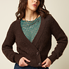 King Louie King Louie - fiora cardi hollow - rum brown King Louie King Louie - fiora cardi hollow - rum brown