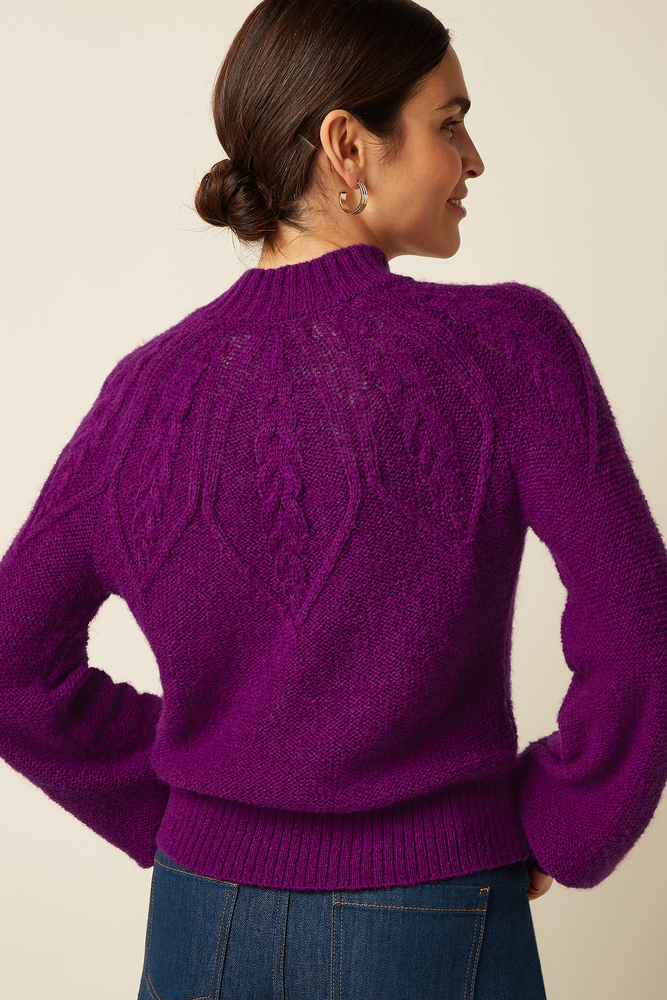 King Louie King Louie - joanie raglan top orcia - caspia purple King Louie King Louie - joanie raglan top orcia - caspia purple