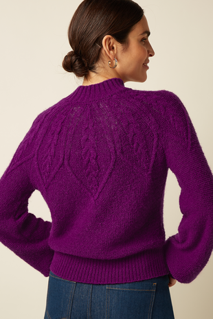 King Louie King Louie - joanie raglan top orcia - caspia purple King Louie King Louie - joanie raglan top orcia - caspia purple
