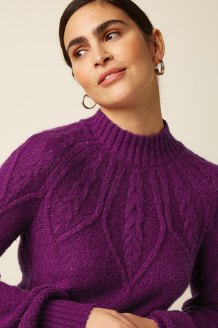 King Louie King Louie - joanie raglan top orcia - caspia purple King Louie King Louie - joanie raglan top orcia - caspia purple