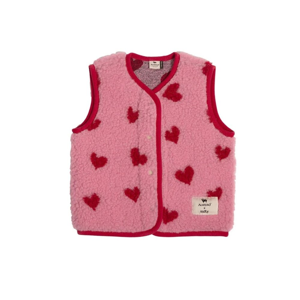 Alwero Alwero x Salty - bodywarmer tyb junior - bubble gum heart Alwero Alwero x Salty - bodywarmer tyb junior - bubble gum heart