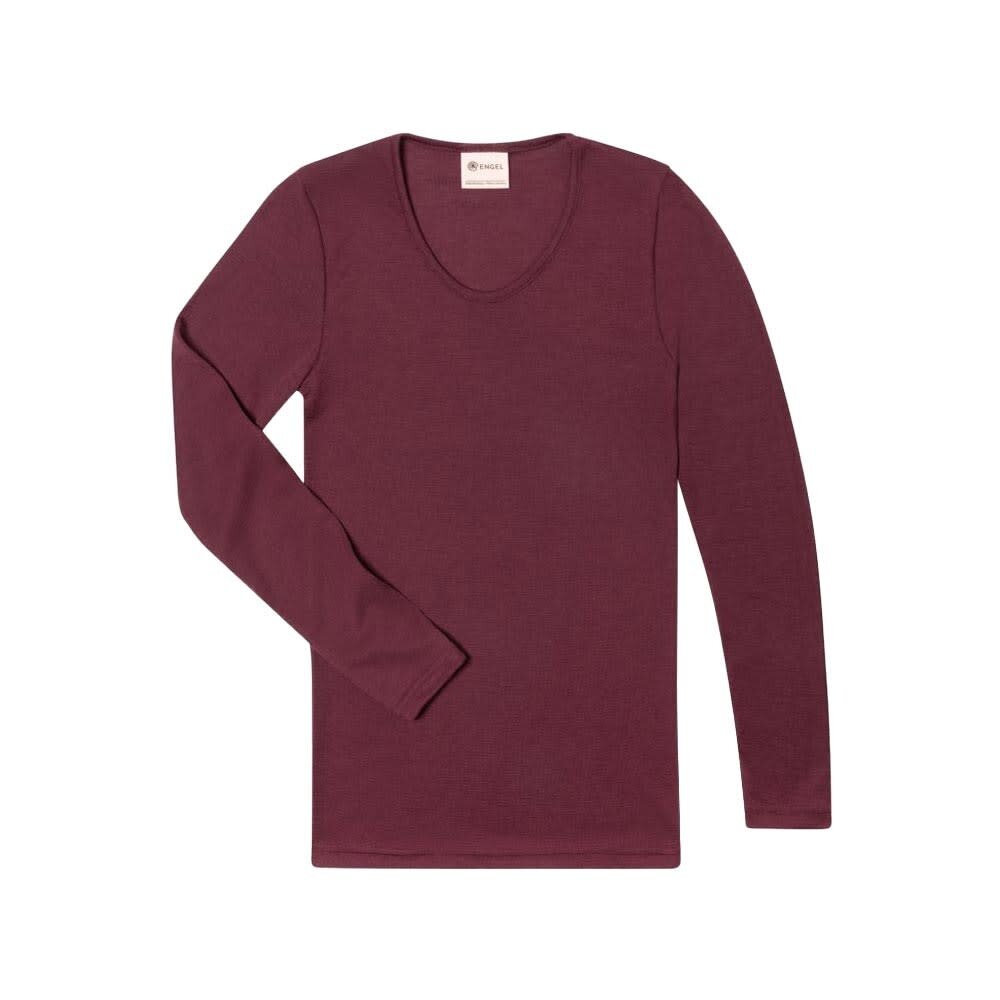 Engel Natur Engel Natur - wollen shirt dames - bordeaux