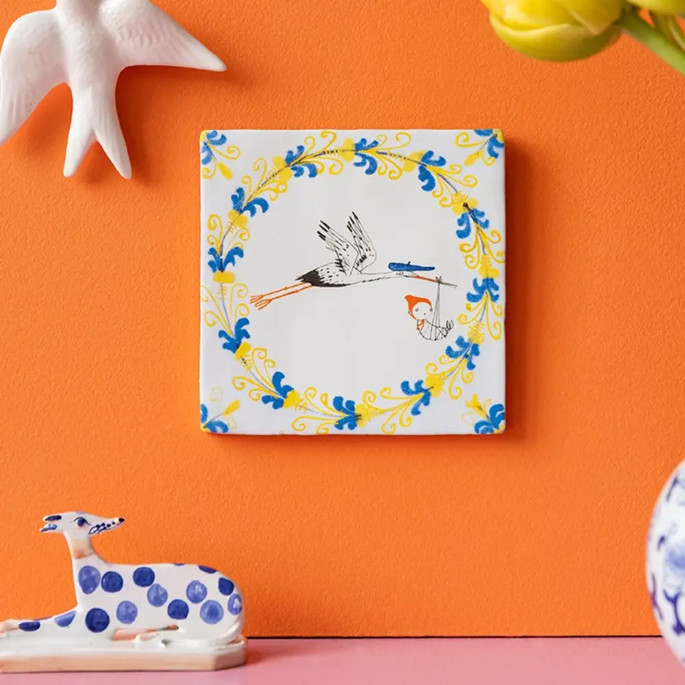 Storytiles Storytiles - tegel small - hallo kleintje (10x10 cm) Storytiles Storytiles - tegel small - hallo kleintje (10x10 cm)