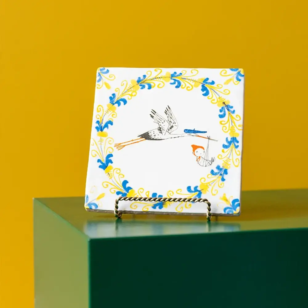 Storytiles Storytiles - tegel small - hallo kleintje (10x10 cm) Storytiles Storytiles - tegel small - hallo kleintje (10x10 cm)