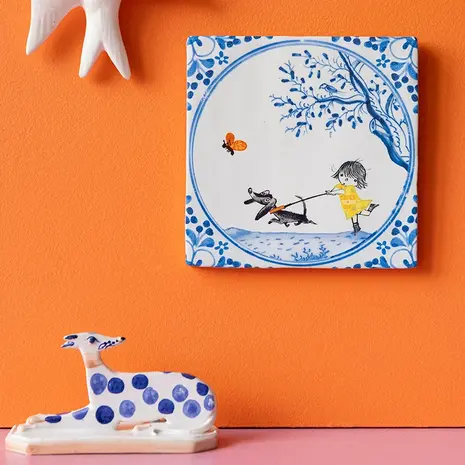 Storytiles Storytiles - tegel small - beste vriendjes (10x10 cm) Storytiles Storytiles - tegel small - beste vriendjes (10x10 cm)
