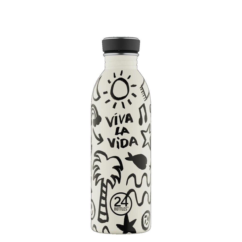 24 Bottles 24 Bottles - rvs drinkfles (500 ml) - viva la vida 24 Bottles 24 Bottles - rvs drinkfles (500 ml) - viva la vida