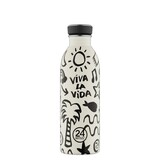 24 Bottles 24 Bottles - rvs drinkfles (500 ml) - viva la vida 24 Bottles 24 Bottles - rvs drinkfles (500 ml) - viva la vida