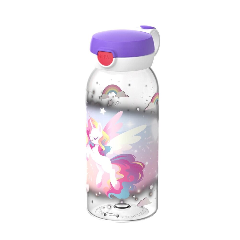 Mepal Mepal - drinkfles flipdop campus 600 ml - unicorn glow Mepal Mepal - drinkfles flipdop campus 600 ml - unicorn glow
