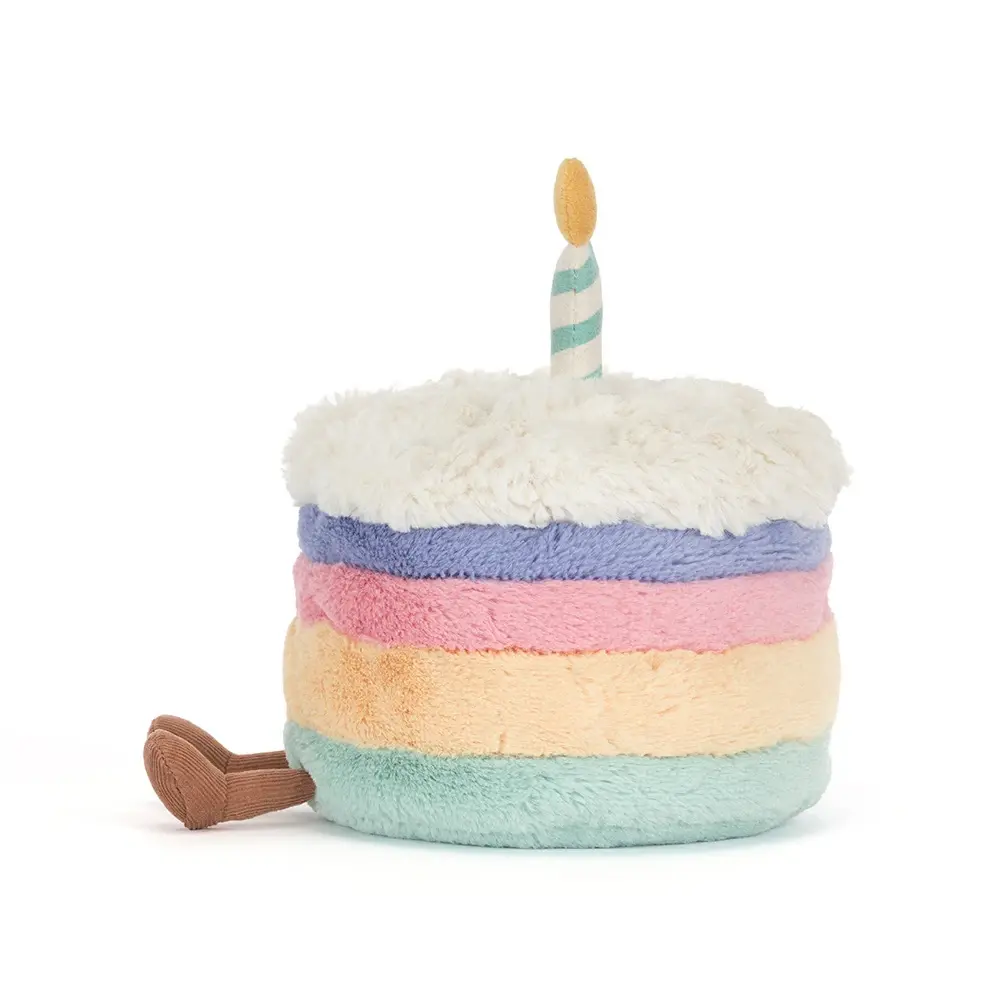 Jellycat Jellycat - amuseables knuffel - rainbow birthday cake Jellycat Jellycat - amuseables knuffel - rainbow birthday cake