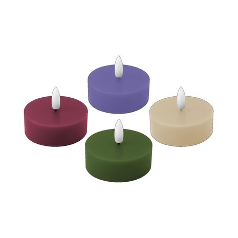 Remember Remember - theelichten LED - nora (set van 4) Remember Remember - theelichten LED - nora (set van 4)