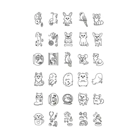 Kidywolf Kidywolf - kidydraw-mini tekentablet - huisdieren