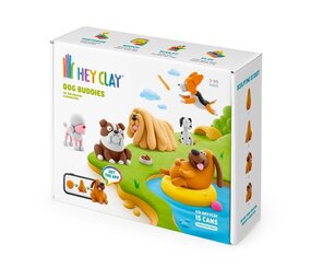 Hey Clay Hey Clay - boetseerklei - honden vriendjes (15 potjes)